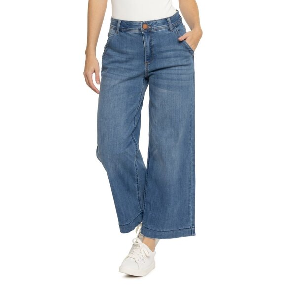 NEW Democracy AbTechnology Slash Pocket Jeans - High Rise, Wide Leg 1225 3s7 - Picture 2 of 6